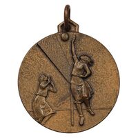 مدال آویز ورزشی والیبال دختران (وزارت فرهنگ) - AU - محمد رضا شاه
