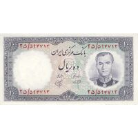 اسکناس 10 ریال 1340 - تک - AU53 - محمد رضا شاه
