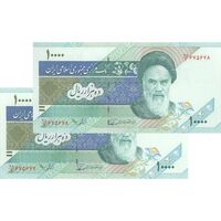 اسکناس 10000 ریال (نوربخش - عادلی) امام - جفت - UNC61 - جمهوری اسلامی