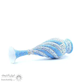 گلدان میناکاری طرح اسلیمی و ختایی - 30 سانتی