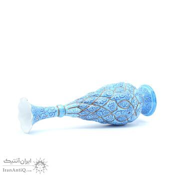 گلدان میناکاری طرح اسلیمی و ختایی - 30 سانتی گلدان میناکاری طرح اسلیمی و ختایی - 30 سانتی