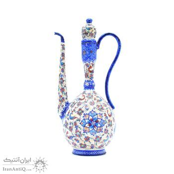 گلاب پاش میناکاری طرح گل و مرغ - 23 سانتی گلاب پاش میناکاری طرح گل و مرغ - 23 سانتی