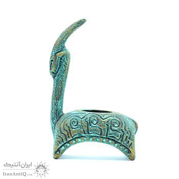 جاشمعی سفالی پتینه مدل بز