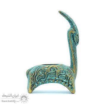 جاشمعی سفالی پتینه مدل بز