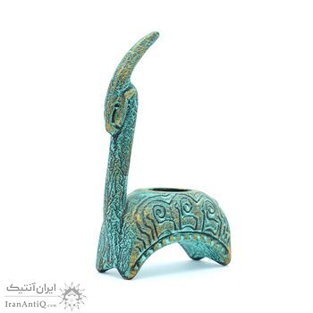 جاشمعی سفالی پتینه مدل بز