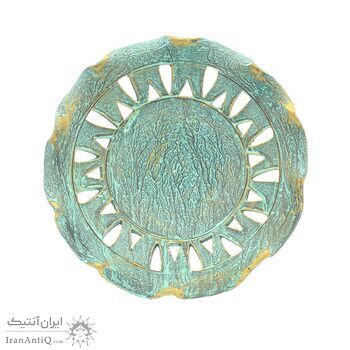 لگن سفالی پتینه مشبک