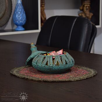 جا شکلاتی مشبک سفالی پتینه مخروطی Patina Pottery candy bowl