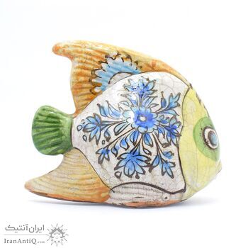 مجسمه ماهی سفالی لعابی مجسمه ماهی سفالی لعابی