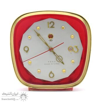 ساعت رومیزی قدیمی کوکی زنگی تقویم دار