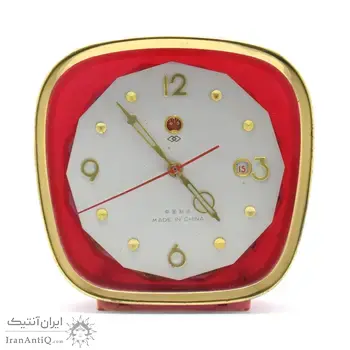 ساعت رومیزی قدیمی کوکی زنگی تقویم دار