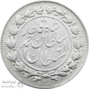 سکه 500 دینار 1330 خطی (مبلغ مکرر) - احمد شاه سکه 500 دینار 1330 خطی (مبلغ مکرر) - احمد شاه