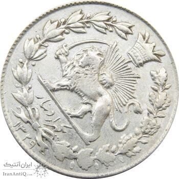 سکه 1000 دینار 1329 خطی (چرخش 45 درجه) - احمد شاه