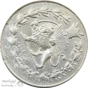 سکه 1000 دینار 1330 خطی (چرخش 65 درجه) - احمد شاه