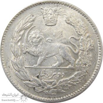 سکه 2000 دینار 1343/33 (سورشارژ تاریخ) تصویری - احمد شاه