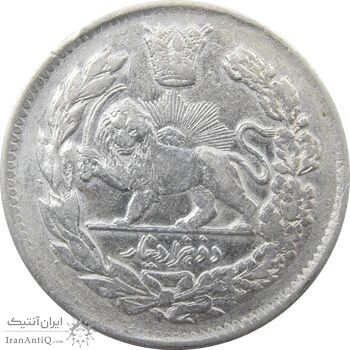 سکه 2000 دینار 1343 (مکرر پشت سکه) تصویری - احمد شاه