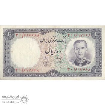 اسکناس 10 ریال 1340 - تک - VF30 - محمد رضا شاه اسکناس 10 ریال 1340 - تک - VF30 - محمد رضا شاه