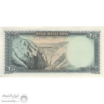 اسکناس 200 ریال سری سوم - تک - UNC62 - محمد رضا شاه اسکناس 200 ریال سری سوم - تک - UNC62 - محمد رضا شاه