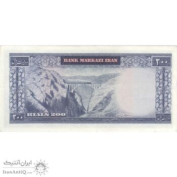 اسکناس 200 ریال (آموزگار - جهانشاهی) - تک - AU55 - محمد رضا شاه اسکناس 200 ریال (آموزگار - جهانشاهی) - تک - AU55 - محمد رضا شاه