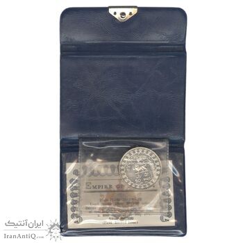 مدال نقره 50 ریال جشنهای 2500 ساله 1350 (با کاور فابریک) - PF64 - محمد رضا شاه