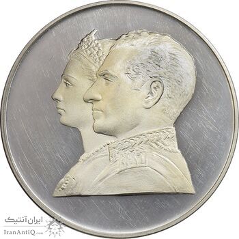 مدال نقره 200 ریال جشنهای 2500 ساله 1350 - PF63 - محمد رضا شاه