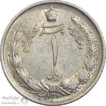 سکه 1 ریال 1310 - EF45 - رضا شاه