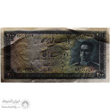 اسکناس 200 ریال سری سوم - تک - UNC62 - محمد رضا شاه اسکناس 200 ریال سری سوم - تک - UNC62 - محمد رضا شاه