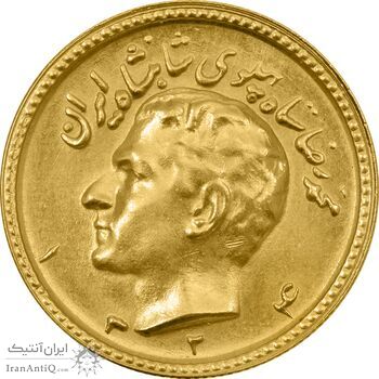 سکه طلا یک پهلوی 1324 - MS61 - محمد رضا شاه
