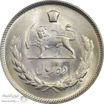 سکه 10 ریال 1350 - MS63 - محمد رضا شاه سکه 10 ریال 1350 - MS63 - محمد رضا شاه