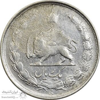 سکه 1 ریال 1322 نقره - VF30 - محمد رضا شاه