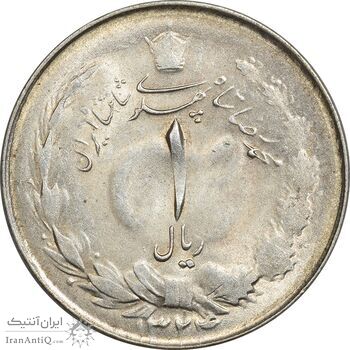 سکه 1 ریال 1324 نقره - MS61 - محمد رضا شاه سکه 1 ریال 1324 نقره - MS61 - محمد رضا شاه