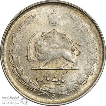 سکه 1 ریال 1324 نقره - MS61 - محمد رضا شاه سکه 1 ریال 1324 نقره - MS61 - محمد رضا شاه