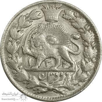 سکه 2 قران 1322 (مکرر دو طرف سکه) - AU58 - مظفرالدین شاه سکه 2 قران 1322 (مکرر دو طرف سکه) - AU58 - مظفرالدین شاه