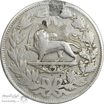 سکه 5 قران - VF25 - ناصرالدین شاه سکه 5 قران - VF25 - ناصرالدین شاه