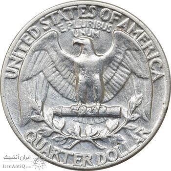 سکه کوارتر دلار 1964 واشنگتن - EF45 - آمریکا سکه کوارتر دلار 1964 واشنگتن - EF45 - آمریکا