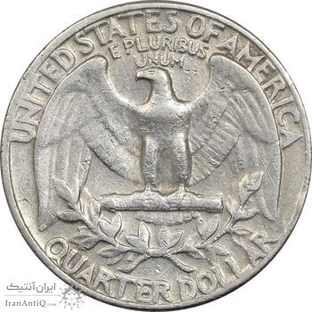 سکه کوارتر دلار 1967 واشنگتن - VF35 - آمریکا سکه کوارتر دلار 1967 واشنگتن - VF35 - آمریکا