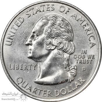 سکه کوارتر دلار 2000D ایالتی (ویرجینیا) - MS62 - آمریکا