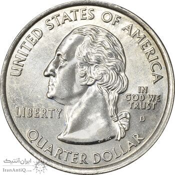 سکه کوارتر دلار 2001D ایالتی (ورمونت) - MS61 - آمریکا