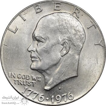 سکه یک دلار 1976D جشن دویست سالگی آمریکا - AU58 - آمریکا سکه یک دلار 1976D جشن دویست سالگی آمریکا - AU58 - آمریکا