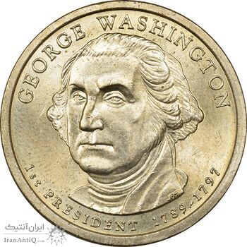 سکه یک دلار 2007P ریاست جمهوری جرج واشنگتن - MS62 - آمریکا