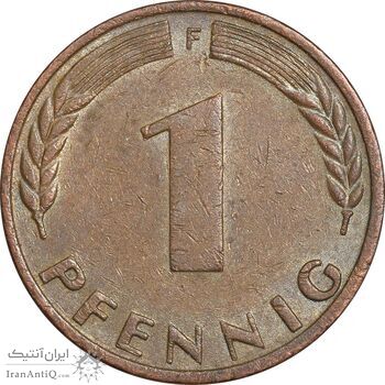سکه 1 فینیگ 1971F جمهوری فدرال - EF45 - آلمان