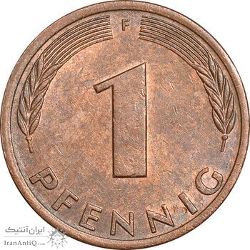 سکه 1 فینیگ 1978F جمهوری فدرال - AU55 - آلمان