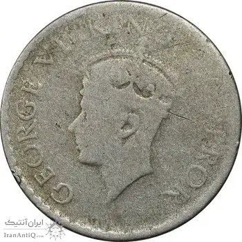 سکه 1/4 روپیه 1940 جرج ششم - VF20 - هند