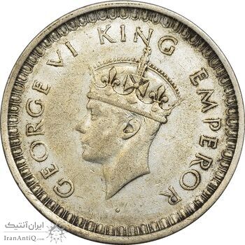 سکه 1 روپیه 1943 جرج ششم - AU50 - هند