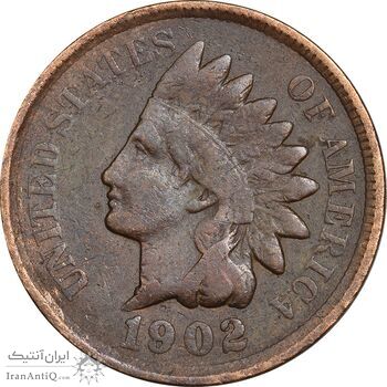 سکه 1 سنت 1902 سرخپوستی - EF40 - آمریکا سکه 1 سنت 1902 سرخپوستی - EF40 - آمریکا
