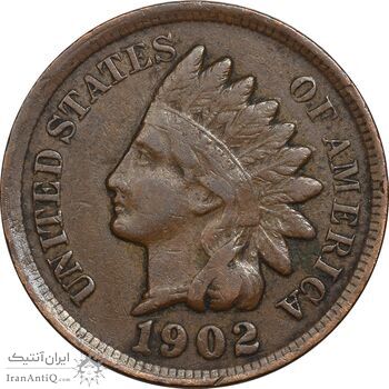 سکه 1 سنت 1902 سرخپوستی - EF45 - آمریکا سکه 1 سنت 1902 سرخپوستی - EF45 - آمریکا