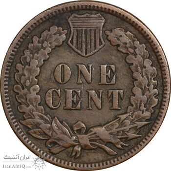 سکه 1 سنت 1906 سرخپوستی - EF45 - آمریکا