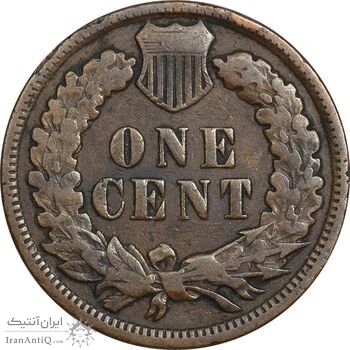 سکه 1 سنت 1908 سرخپوستی - VF35 - آمریکا