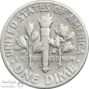 سکه 1 دایم 1953D روزولت - EF40 - آمریکا