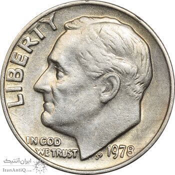 سکه 1 دایم 1978 روزولت - AU50 - آمریکا سکه 1 دایم 1978 روزولت - AU50 - آمریکا