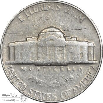 سکه 5 سنت 1964 جفرسون - VF30 - آمریکا